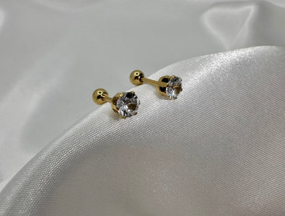 Starlight CZ- Classic Stud Earrings