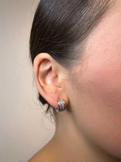 Lunar Dust Hoop Earrings